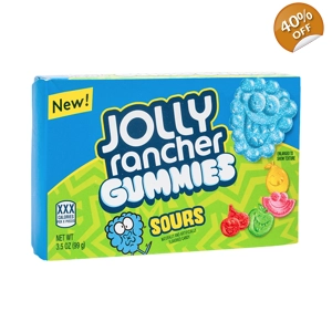 Jolly Rancher Sour Gummies - Sour Gummy Sweets 3.5oz Theater Box - 99g