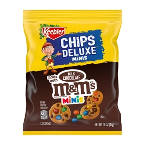 M&M's Bite Size Cookies 45g Pack - Keebler MMs Chocolate Chip Cookie