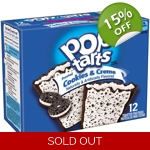 Kelloggs Pop Tarts Frosted Cookies & Creme - 12 Pop-Tarts 576g Box Kelloggs Pop Tarts Frosted Cookies & Creme - 12 Pop-Tarts 576g Box
