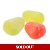 Kingsway Small Pear Drops - Red and Yellow Boile..