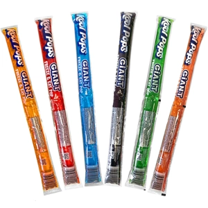 Kool Pops Giant Fruity Freeze Pops - 155.9g Big Ice Freezer Pop Bar
