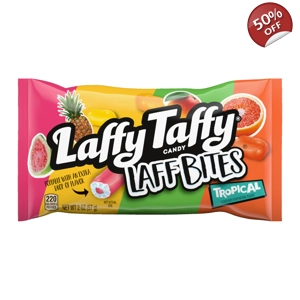 Laffy Taffy Candy Laff Bites Tropical - 57g Bag