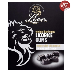 Lion Liquorice Gums - Lions 2kg Wholesale Box