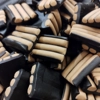 Maku Laku Liquorice Stripes Chocolate Cocoa Flavoured Striped Sweets