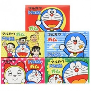 Marukawa Doraemon Chewing Gum - Japanese Bubble-Gum - 6g Piece x 5