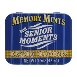 Memory Mints - Senior Moments - 1.5oz - 42.5g Extra Strong Peppermints