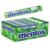 Mentos Green Apple Chewy Dragees Candy Sweets - 37.5g Roll Pack