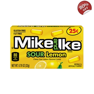 Mike and Ike Sour Lemon - Chewy Candy Sweets - 22g Box