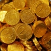 Milk Chocolate Euro Coins - Gold Foil Embossed Novelty Money