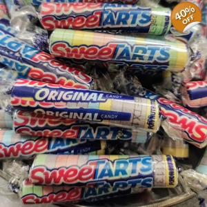 Mini SweeTarts Rolls - Original Tangy Candy Twist Wrapped Sweets