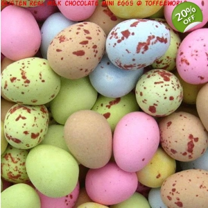 Glisten Real Milk Chocolate Mini Eggs