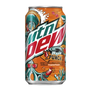 Mountain Dew Baja Tropical Punch - Limited Edition Soda - 355ml Can