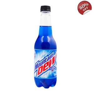 Mountain Dew Blue Shock - Raspberry Citrus Soft Drink - 400ml Bottle