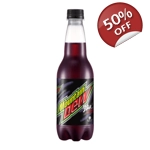 Mountain Dew Pitch Black - Grape Punch Soft Drink Soda - 400ml Bottle