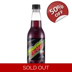 Mountain Dew Pitch Black - Grape Punch Soft Drink Soda - 400ml Bottle
