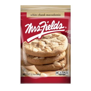 Mrs Fields White Chunk Macadamia Cookies - 60g Single Cookie Pack
