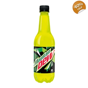 Mountain Dew - Lemon Citrus Soft Drink Soda - 400ml Bottle