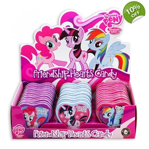 My Little Pony Friendship Hearts Double Heart-Shaped Candy Tin - 34g
