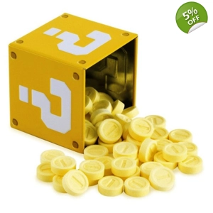 Nintendo Super Mario Question Mark Coin Candies Filled Tin - 34g