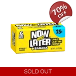Now and Later Banana Chew Candy Sweets - 6 Piece 26g Pack