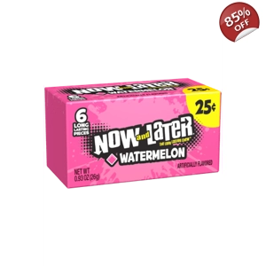 Now and Later Watermelon Candy Chews - 6 Pieces 26g