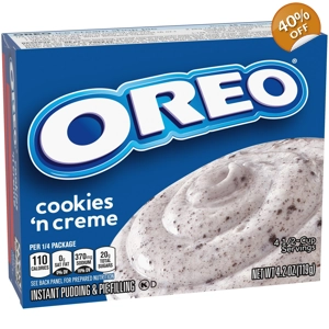 Jell-O - Oreo Cookies and Creme Instant Pudding Mix -Filling- 119g Box
