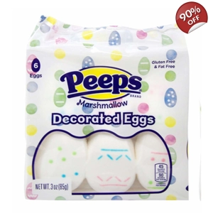 Peeps Easter Decorated Marshmallow Eggs - 6 Pack - 85g