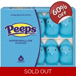 Peeps Blue Marshmallow Chicks - 10 Chick 85g Pack - Easter Treats
