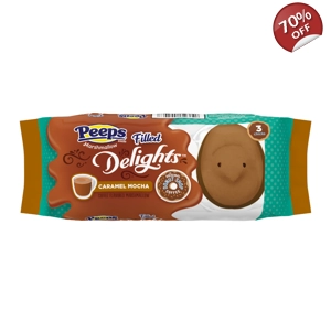 Peeps Filled Delights Donut Shop Caramel Mocha Chicks - 3 Chick Pack