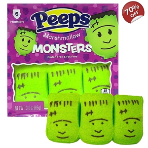 Peeps Marshmallow Monsters Halloween Sweet Treats - 6 Pack - 85g