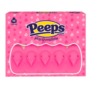 Peeps Pink Marshmallow Chicks - 10 Chick Easter Pack 85g