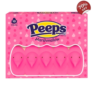 Peeps Pink Marshmallow Chicks - 10 Chick Easter Pack 85g
