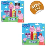 Peppa Pig Gift Set - 2 Sweets Dispensers and 6 Candy Refill Packs
