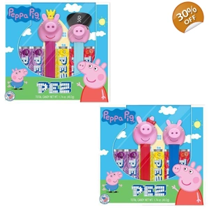 Peppa Pig Gift Set - 2 Sweets Dispensers and 6 Candy Refill Packs