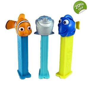 PEZ Disney Finding Nemo Sweets Dispenser with 3 PEZ Candy refill packs