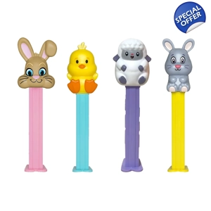 PEZ Happy Easter Sweets & Dispenser with 3 PEZ Candy refill packs