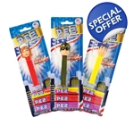 PEZ Heroes Blister Pack Sweets Dispenser with 3 Candy Packs