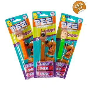 PEZ Scooby Doo Blister Pack Sweets Dispenser with 3 Candy Packs