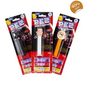 PEZ Star Wars Sweet Dispenser with 3 PEZ Candy refill packs