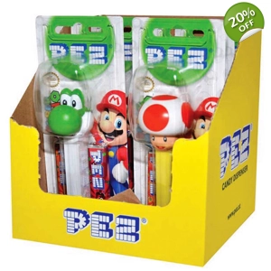 Pez Best Of Nintendo Super Mario Sweets Dispenser with 2 Candy Packs