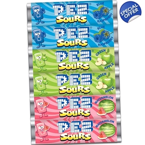 PEZ Candy Sours Refill Pack - 6 American Sourz Refills Assorted Packs