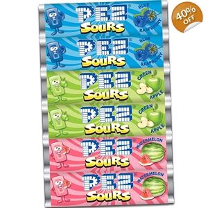 PEZ Candy Sours Refill Pack - 6 American Sourz Refills Assorted Packs