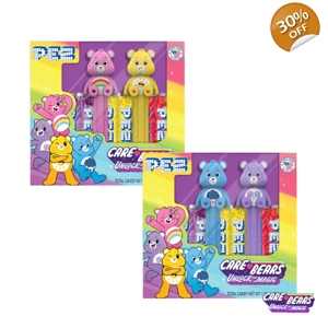 Pez Care Bears Gift Set - Twin Candy Sweets Dispensers Box