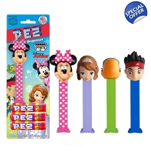 PEZ Disney Junior Sweets Dispenser Plus 3 Fruit Candy Packs - 24.7g