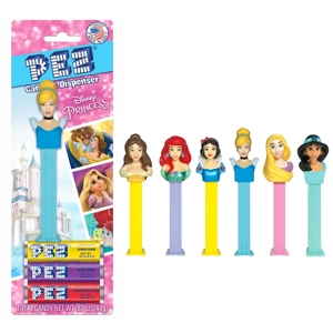 PEZ Disney Princess Sweets Dispenser with 3 PEZ Candy refill packs