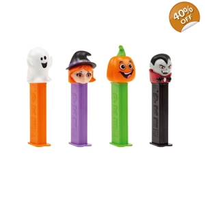 Pez Halloween Sweets Dispenser with 2 Fruity Candy Tablet Packs 17g