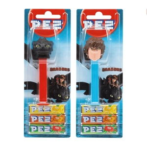 PEZ How to Train Your Dragon Sweets Dispenser and 3 Candy Packs -24.7g