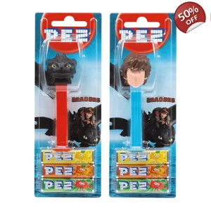 PEZ How to Train Your Dragon Sweets Dispenser and 3 Candy Packs -24.7g