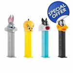 PEZ Looney Tunes Sweets Dispenser + 3 Candy Packs - 24.7g Blister Pack PEZ Looney Tunes Sweets Dispenser + 3 Candy Packs - 24.7g Blister Pack