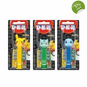 Pez Pokemon Sweets Dispenser x 1 and 2 Candy Packs -17g Pack